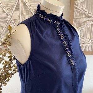 ❤️… Jcrew Blue jewel Top